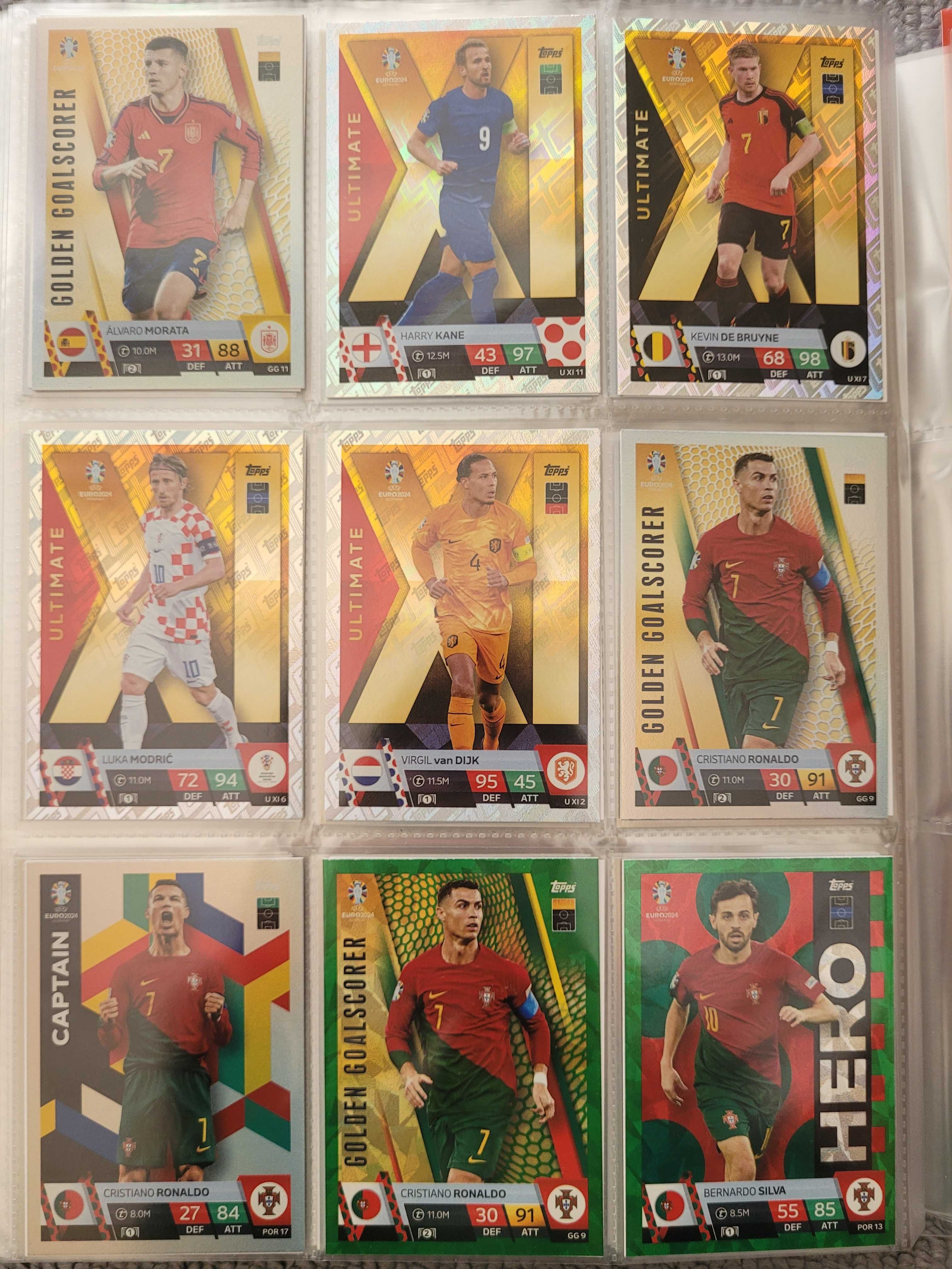 Lote de Cartas Match Attax Euro 2024