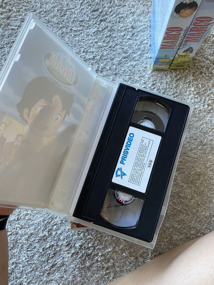Cassetes VHS Coleção Heidi e Marco