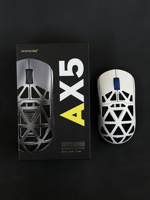 Беспроводная игровая мышь Mchose ax5 v2 pro max 8k dpi 42000 paw 3950