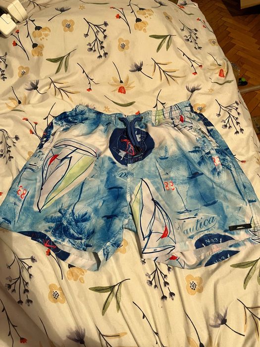 Nowe Szorty Kąpielowe / Plażowe HWN - Wzór Żeglarski (M)