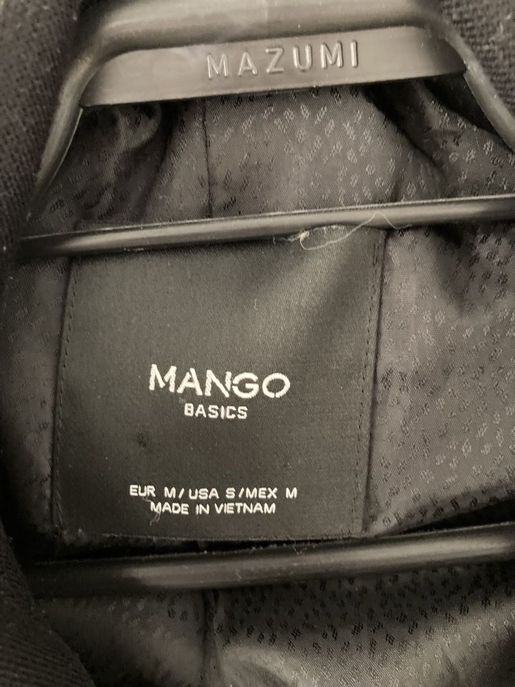 Czarny plaszcz mango rozmiar M