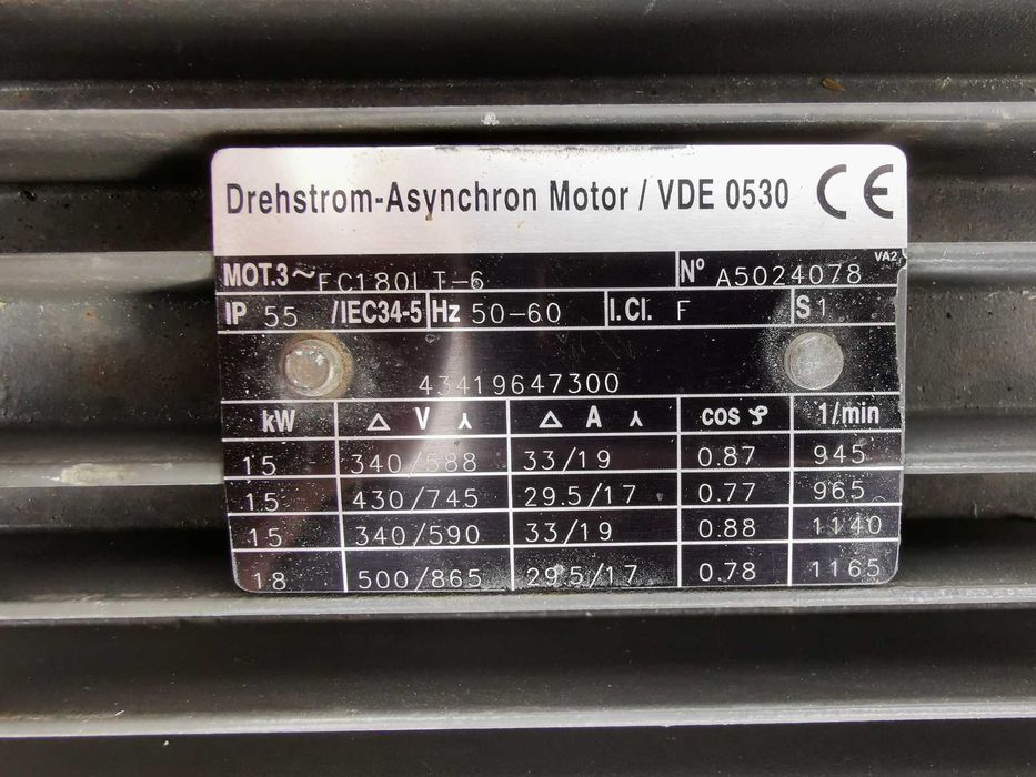 Pompa Vacum próżniowa BECKER VTLF 500 18.5kw posiadam 3 sztuki