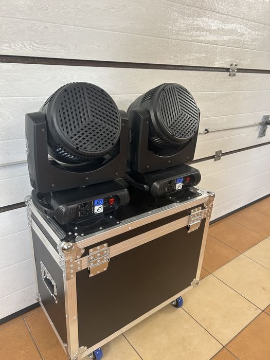 2x LED BEAM WASH 19x40w Big Bee Eye + case  Ruchoma glowa , RGBW, Zoom