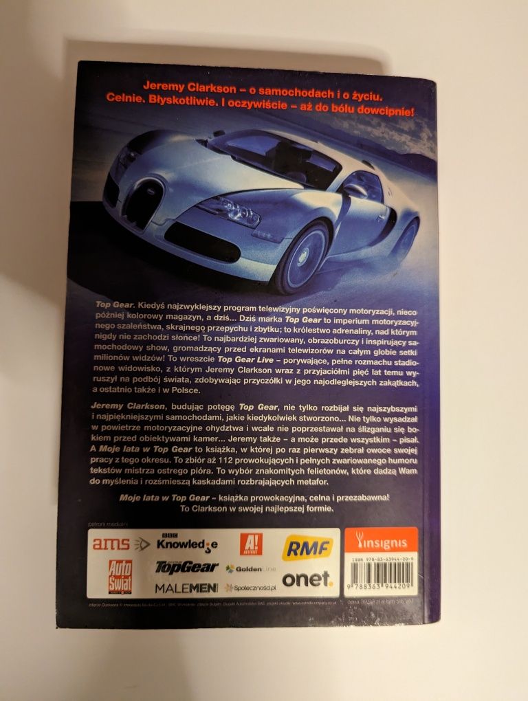 Książka Jeremy Clarkson Moje lata w Top Gear