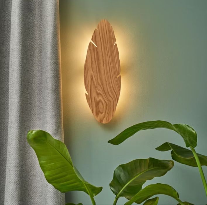 Kinkiet lampka nocna drewniana Hoja