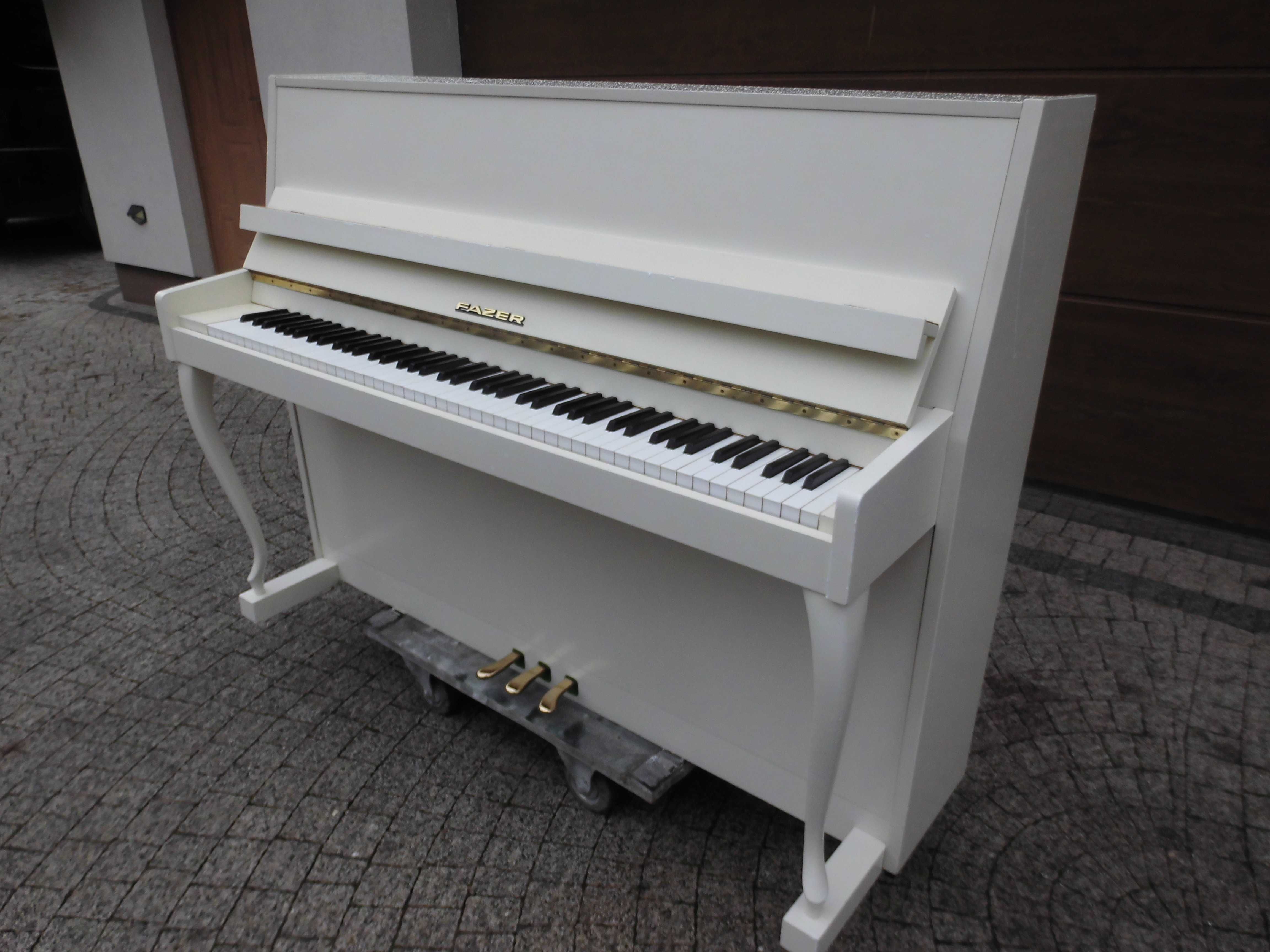 Białe Pianino  stylowe oryginał Fazer M108 langer lata 80 nastrojone