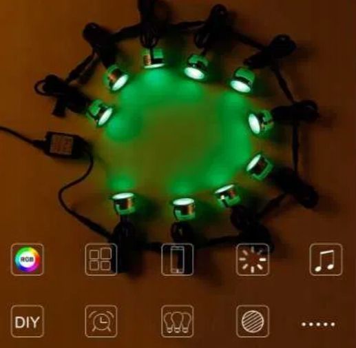 Zestaw 30 lamp GEYUEYA Home do podłogi Bluetooth RGBWW