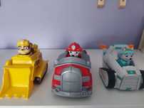 Psi Patrol - Rubble, Everest i Marshall wraz z pojazdami