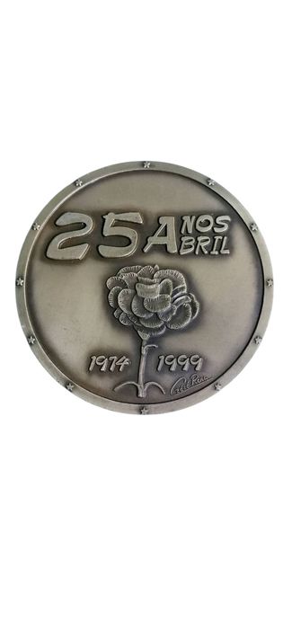 Medalha em bronze, comemorativa dos 25 anos do 25 de Abril 1974 / PART
