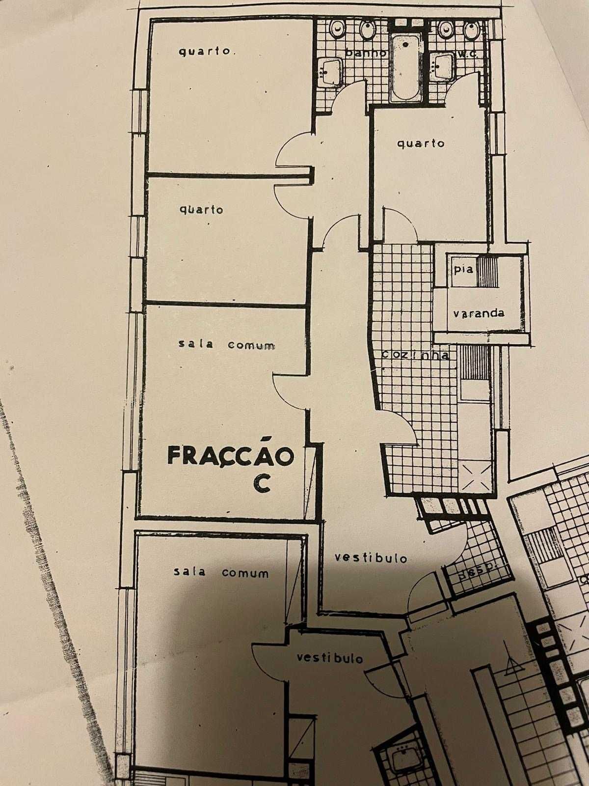 Apartamento T3 - Perto Rua de Serpa Pinto