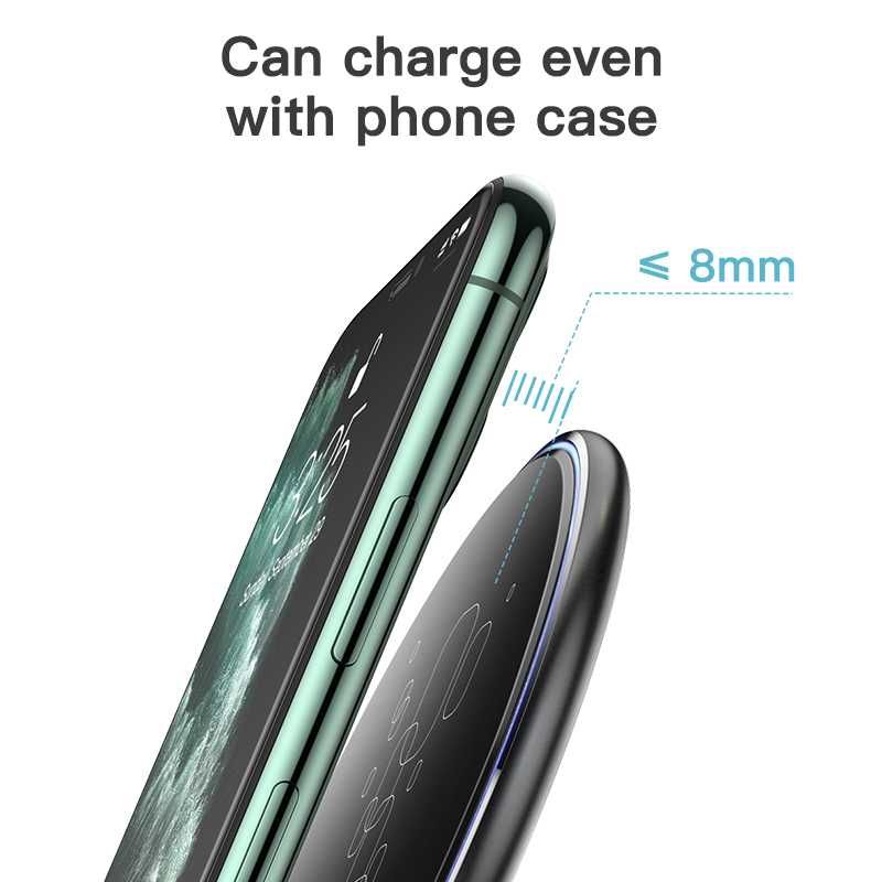 Бездротова зарядка QI Fast Charger 15W Huawei Samsung iPhone Apple