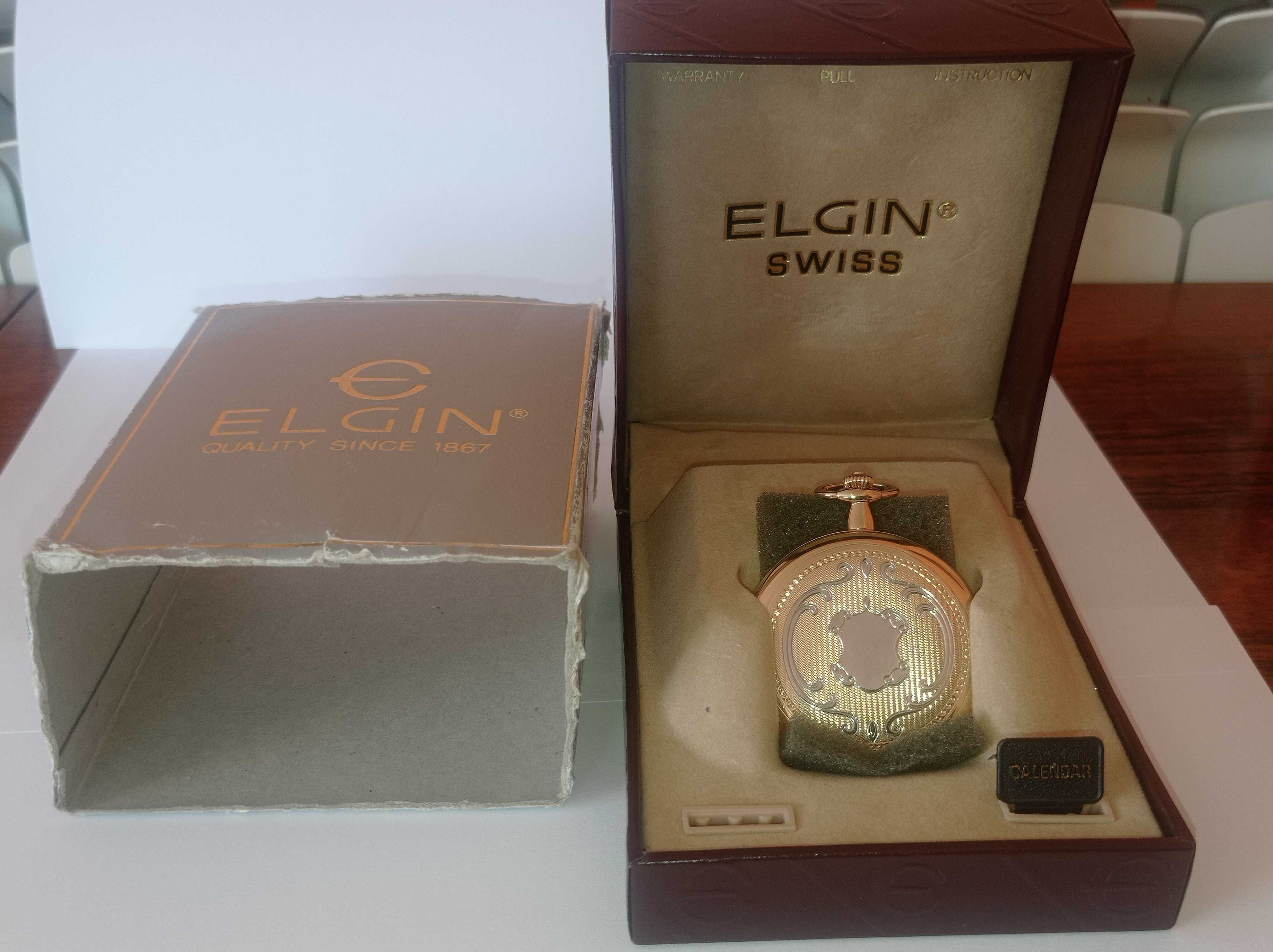 Piękny zegarek kieszonkowy - Elgin Quality Since 1867 -Swiss -sprawny.