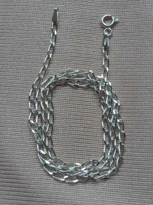 Włoski srebrny łańcuszek pancerka 2 mm 45 cm 3,3 g Srebro 925