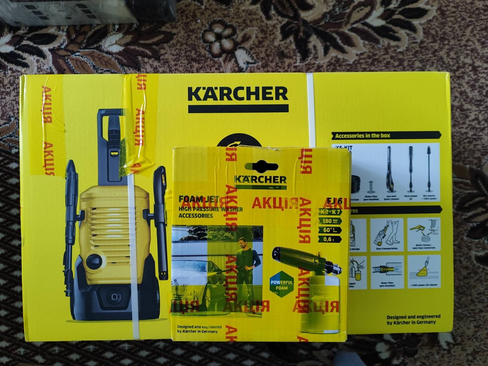 Мийка висого тиску Karcher K 5 WCM + насадка пінна Karcher FJ 6