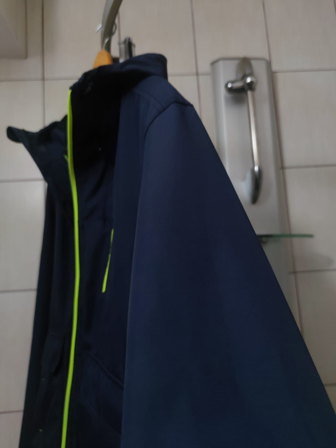 kurtka bluza lefties XL Softshell damska woman granatowa z zielonym su