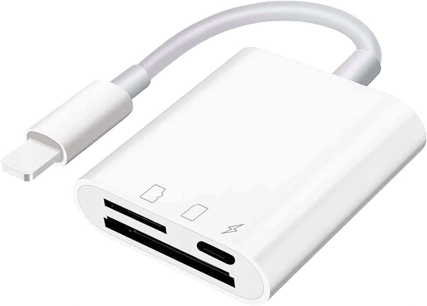 Czytnik kart do iphone lightning adapter przejściówka micro sd/tf
