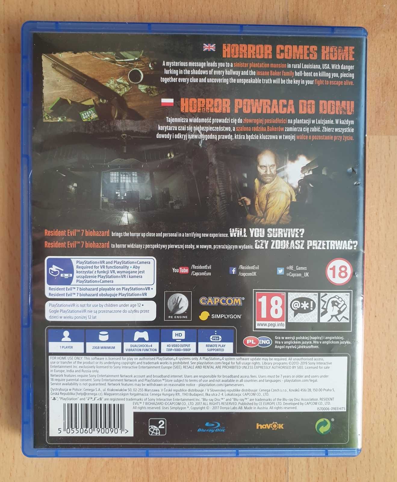 Resident Evil VII: Biohazard na PlayStation 4 PS4 PL
