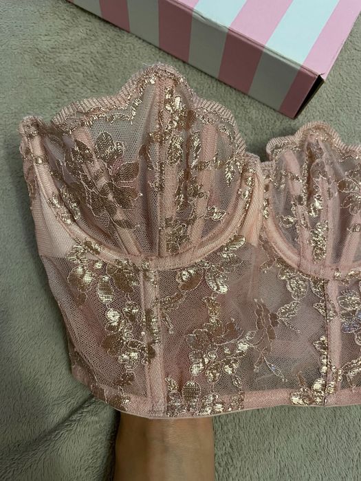 Бюст, бюстье без бретелей, корсет, топ Victoria’s Secret 32B/70B/xs