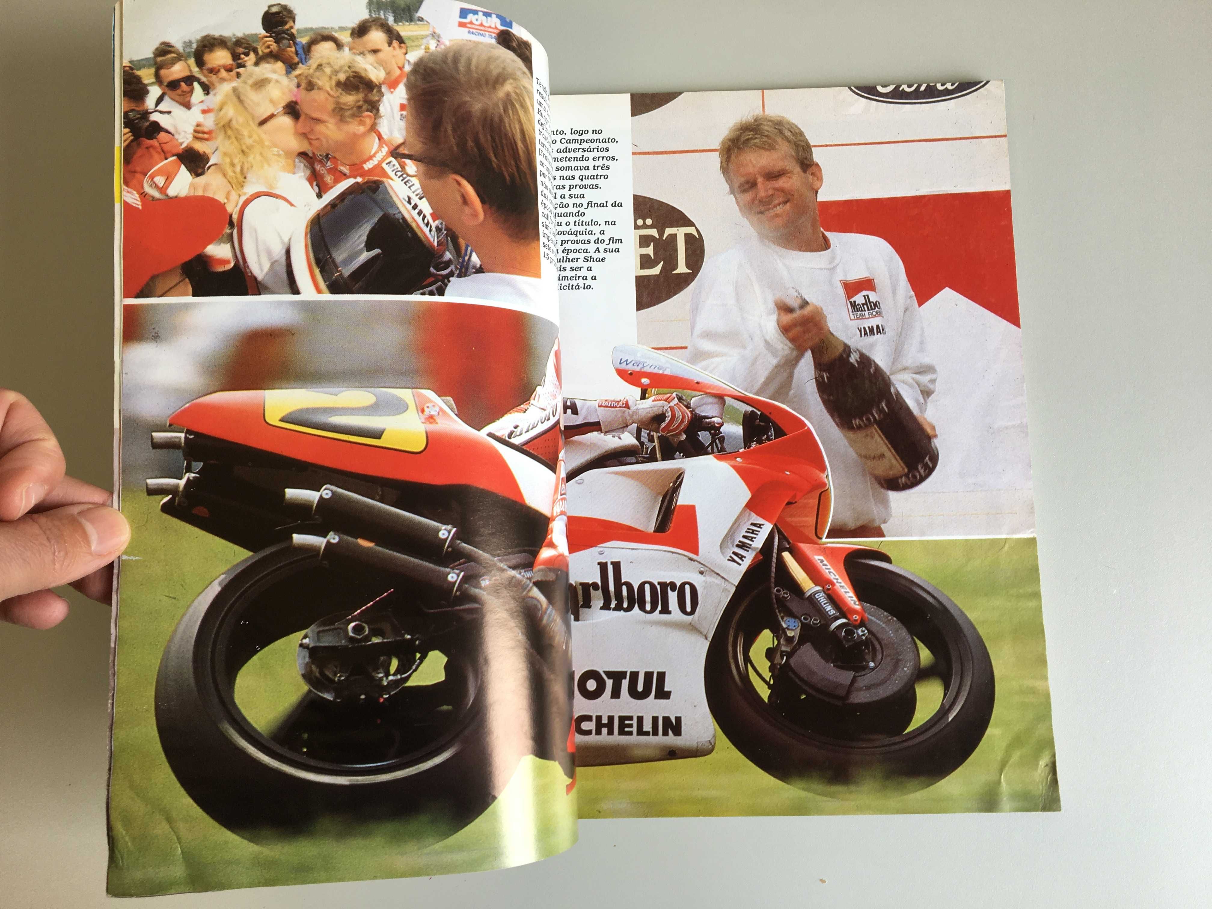 Livro Moto GP mundial 1990 em português