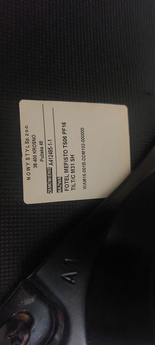 Fotel obrotowy biurowy MEFISTO Nowy Styl niebieski/turkusowy