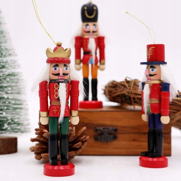 Dziadek Do Orzechów 6 Figurek Zawieszki Na Święta