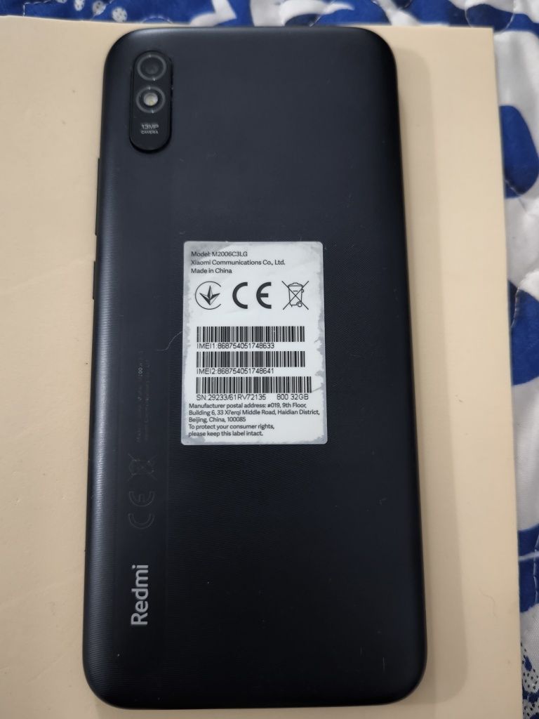 Telemóvel Xiaomi redmi 9A