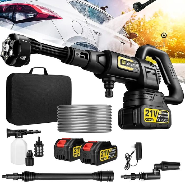 Gisam Pressure Washer akumulatorowa myjka ciśnieniowa