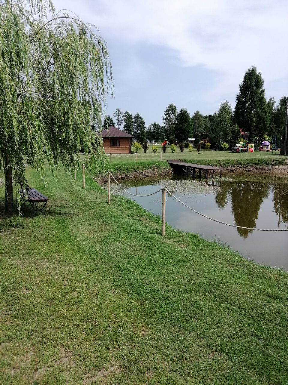 Domek Drewniany z klimatyzacją  nad Jeziorem Białym. Łowisko.