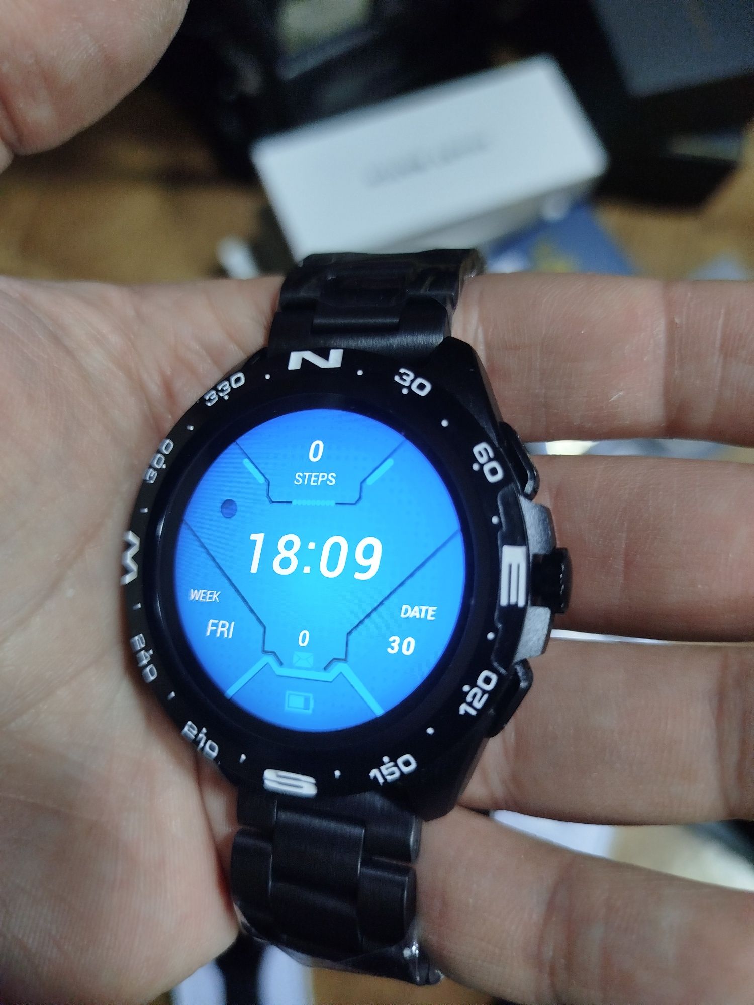 Тактические смарт часы GPS. IP68. COMPASS. Стальной корпус