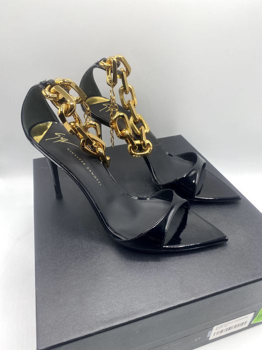 GIUSEPPE ZANOTTI Sandały na szpilce E300034 rozmiar 37
