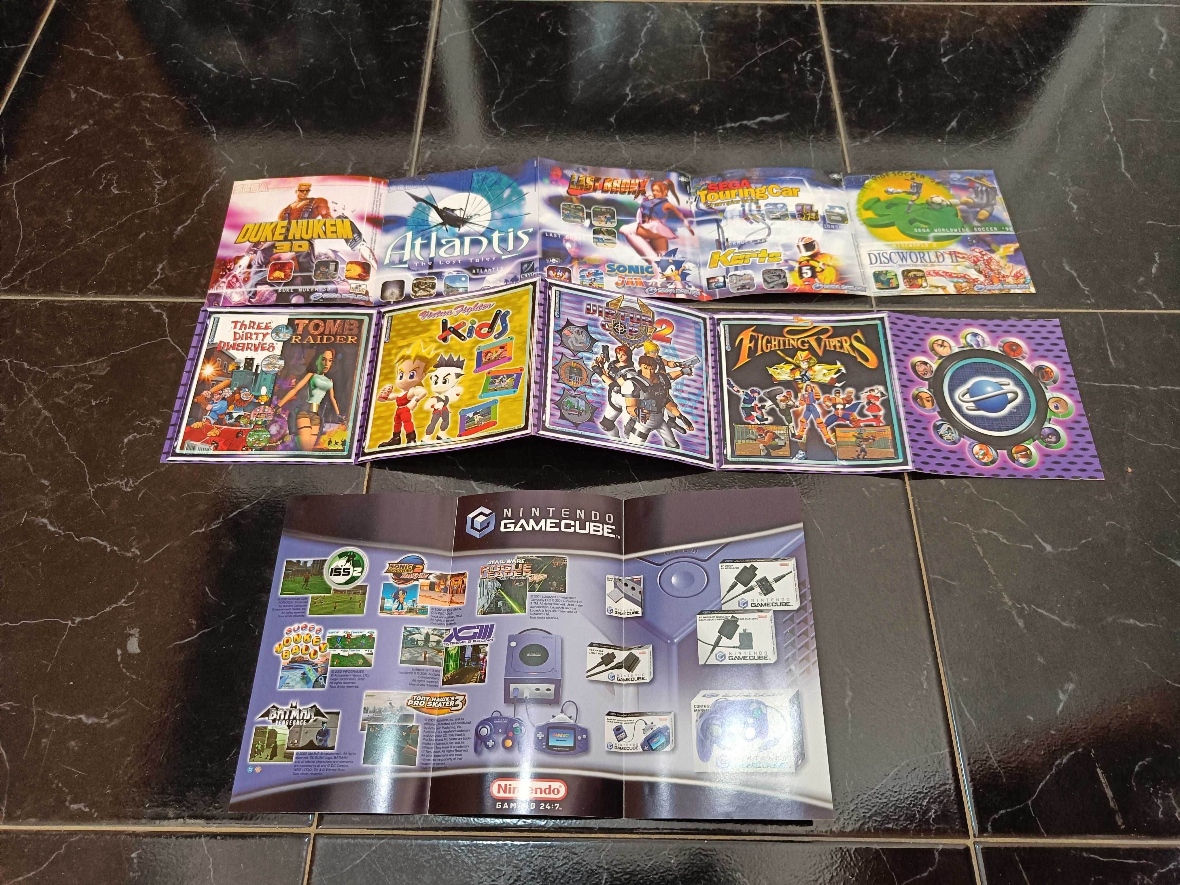 SEGA, Nintendo, Playstation - Manuais e material promocional