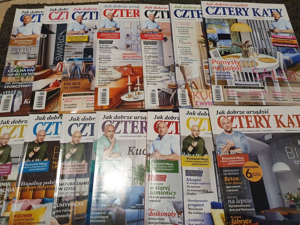 Cztery kąty czasopismo wnętrzarskie zestaw