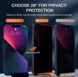 Szkło hartowane antyszpiegowskie do iPhone12 pro, 14, 15  PRO 2 szt.