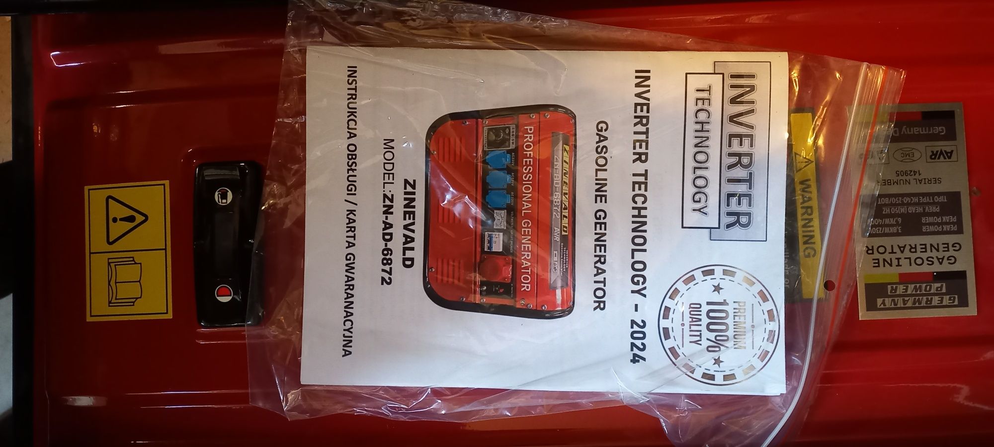 Generator prądotwórczy ZINEVALD nowy w foli