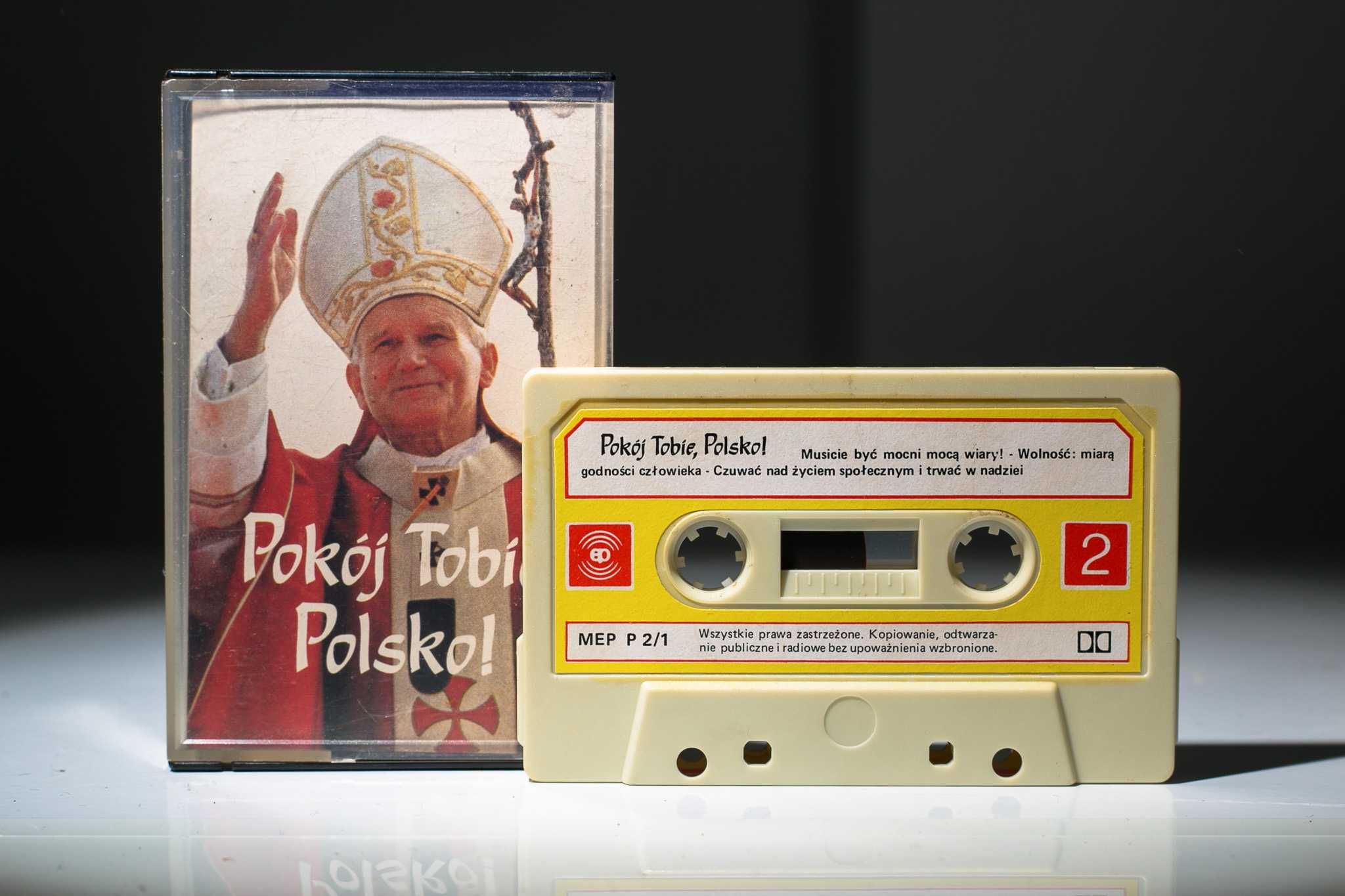 (c) kaseta Pokój Tobie Polsko Jan Paweł II  stan BDB- religijna