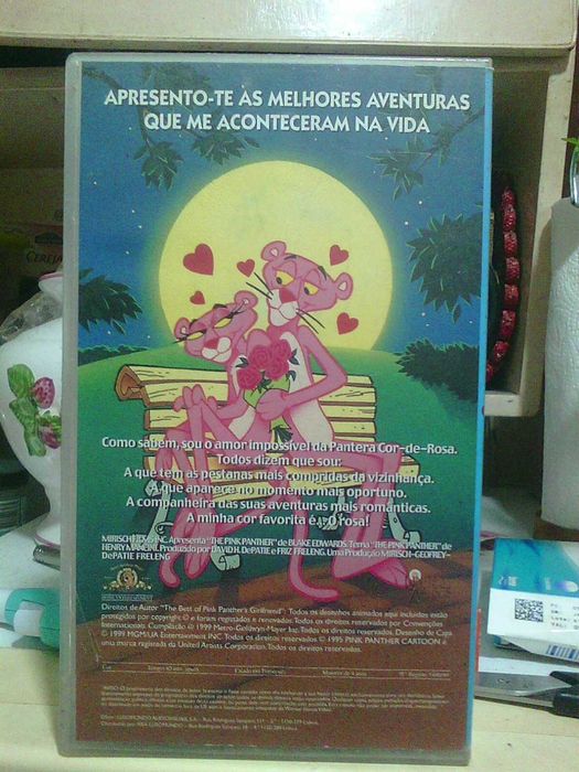 a noiva da pantera cor de rosa desenhos animados vhs