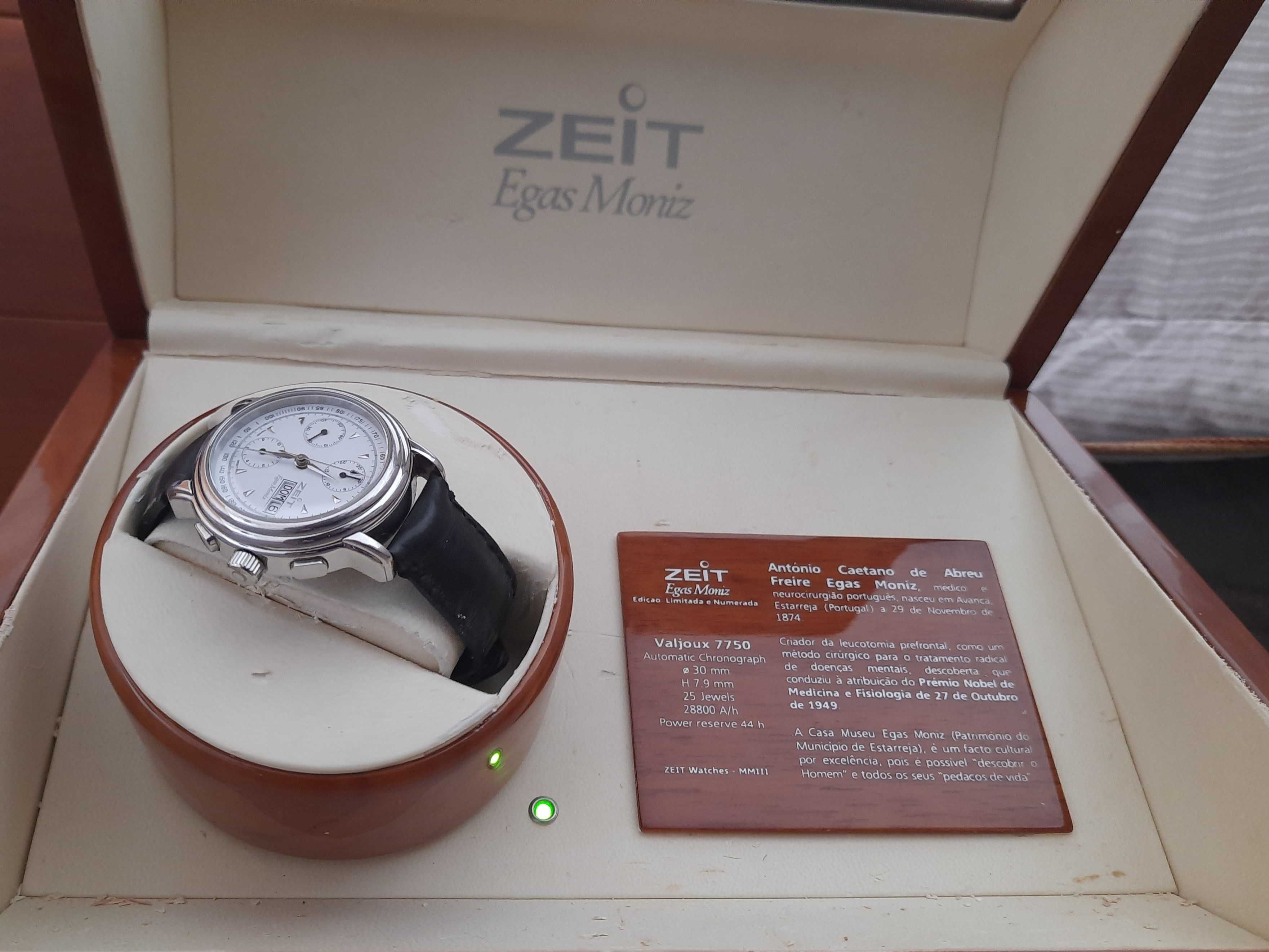 Relógio Zeit automático edição especial Egas Moniz