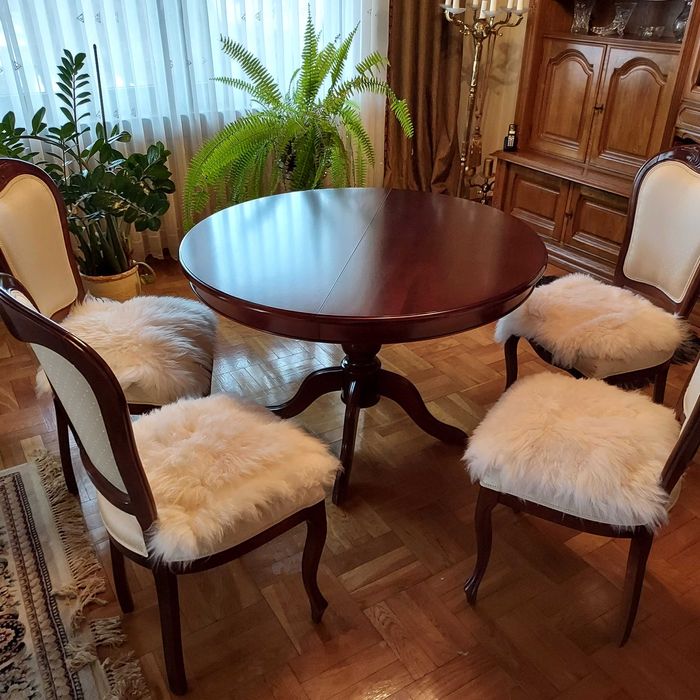 Skóra Owcza-Skóry Owcze 2x Podkładka na Krzesło