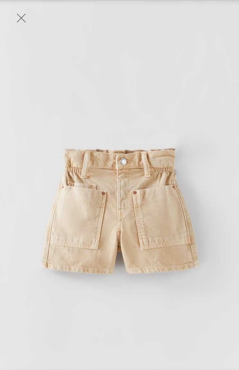 Джинсовая юбка шорты ZARA бермуды шорти бермуди спідниця спідничка h&m