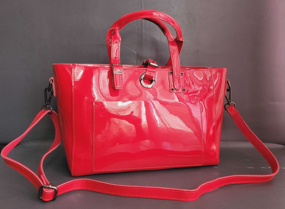 Сумка женская кожаная лаковая/ Сумка жіноча /Шкіряна сумка лакована/