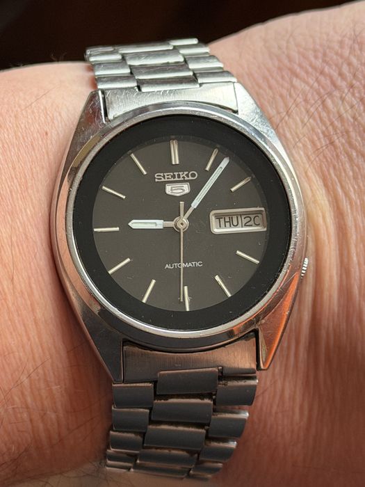 Zegarek Seiko 5 Automatic, wymiary 38/44mm, piękny stan, po serwisie
