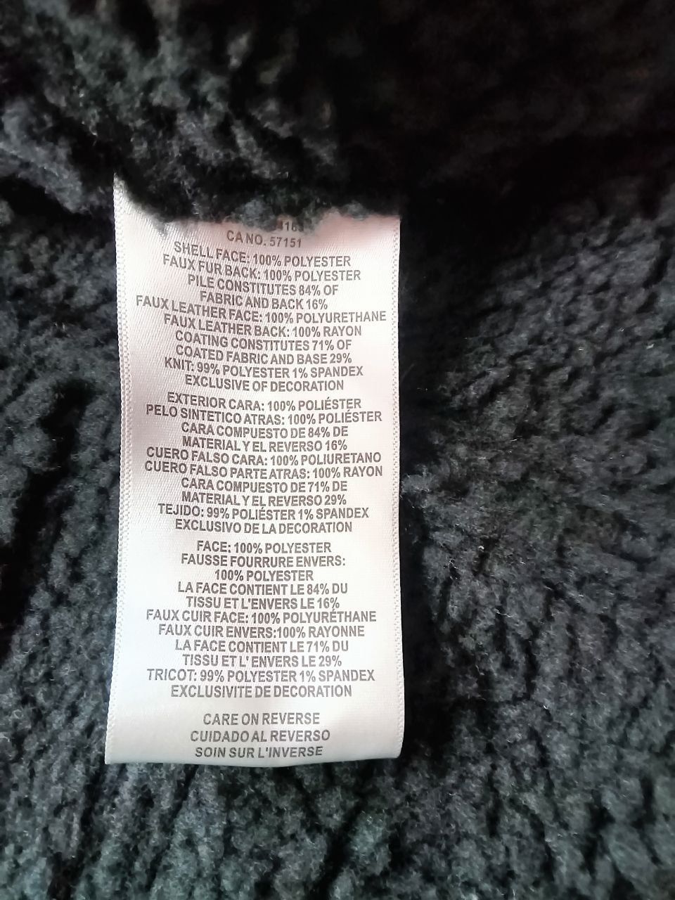 Куртка LEVI'S sherpa черная XL оригинал