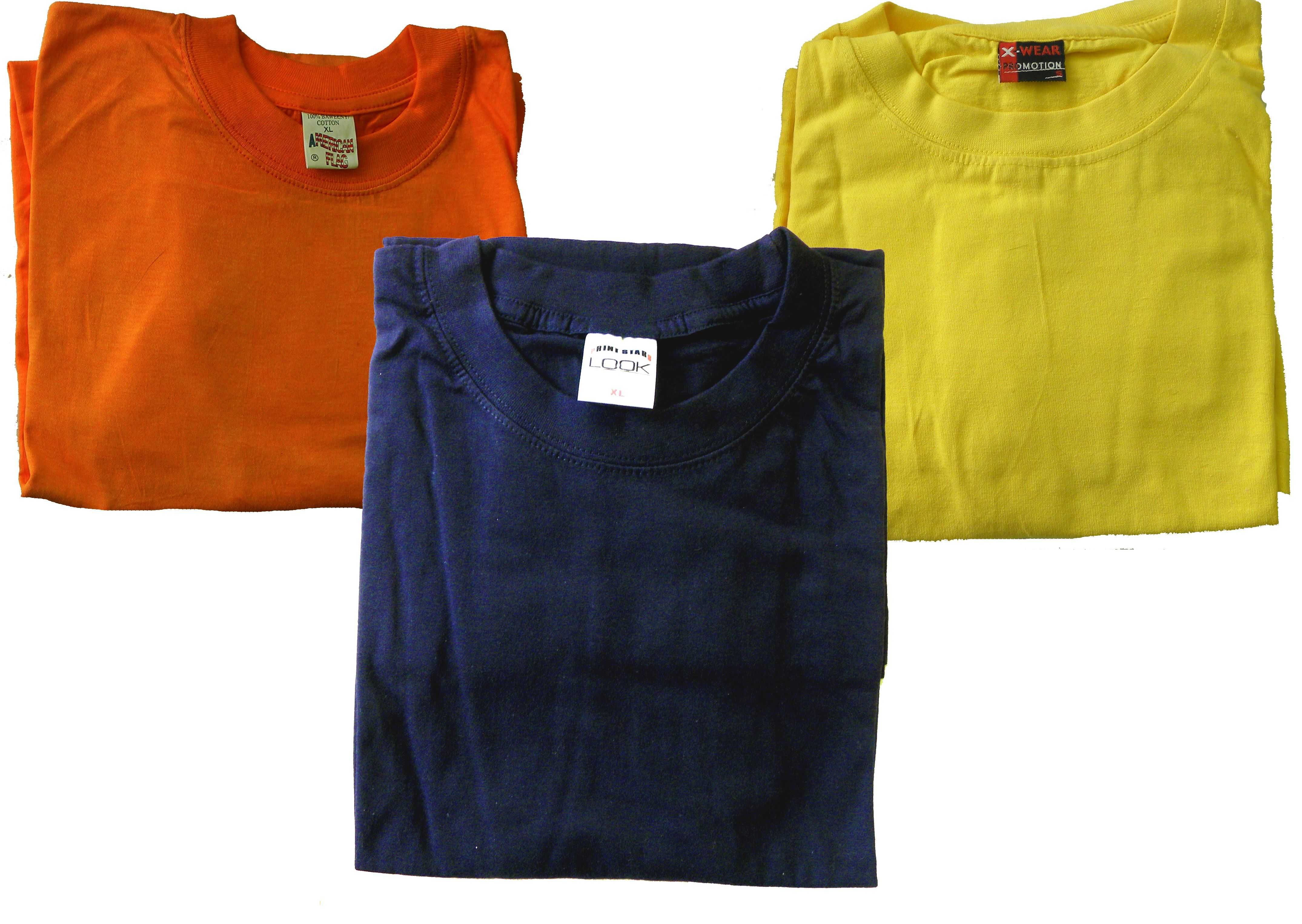 t-shirty krótki  rękaw, bawełna  -w 3 kolorach , rozmiary S;L;XL