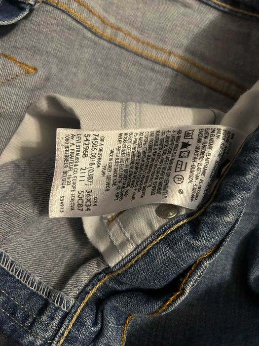 Spodnie jeans Levis 506 W36 L34