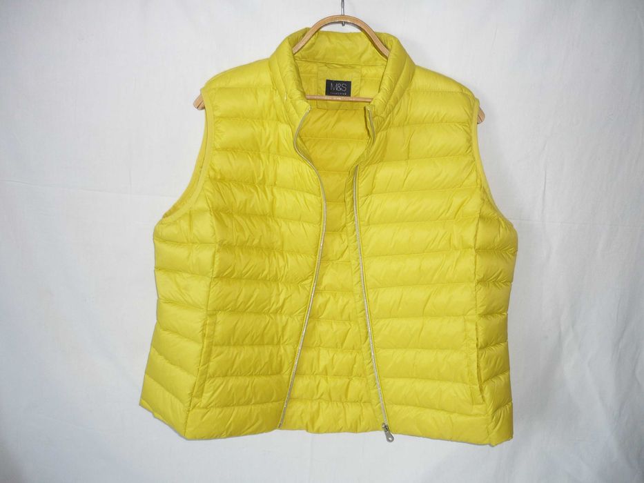 M&S Collection пухова жилетка з капюшоном жилет великий розмір 90% пух