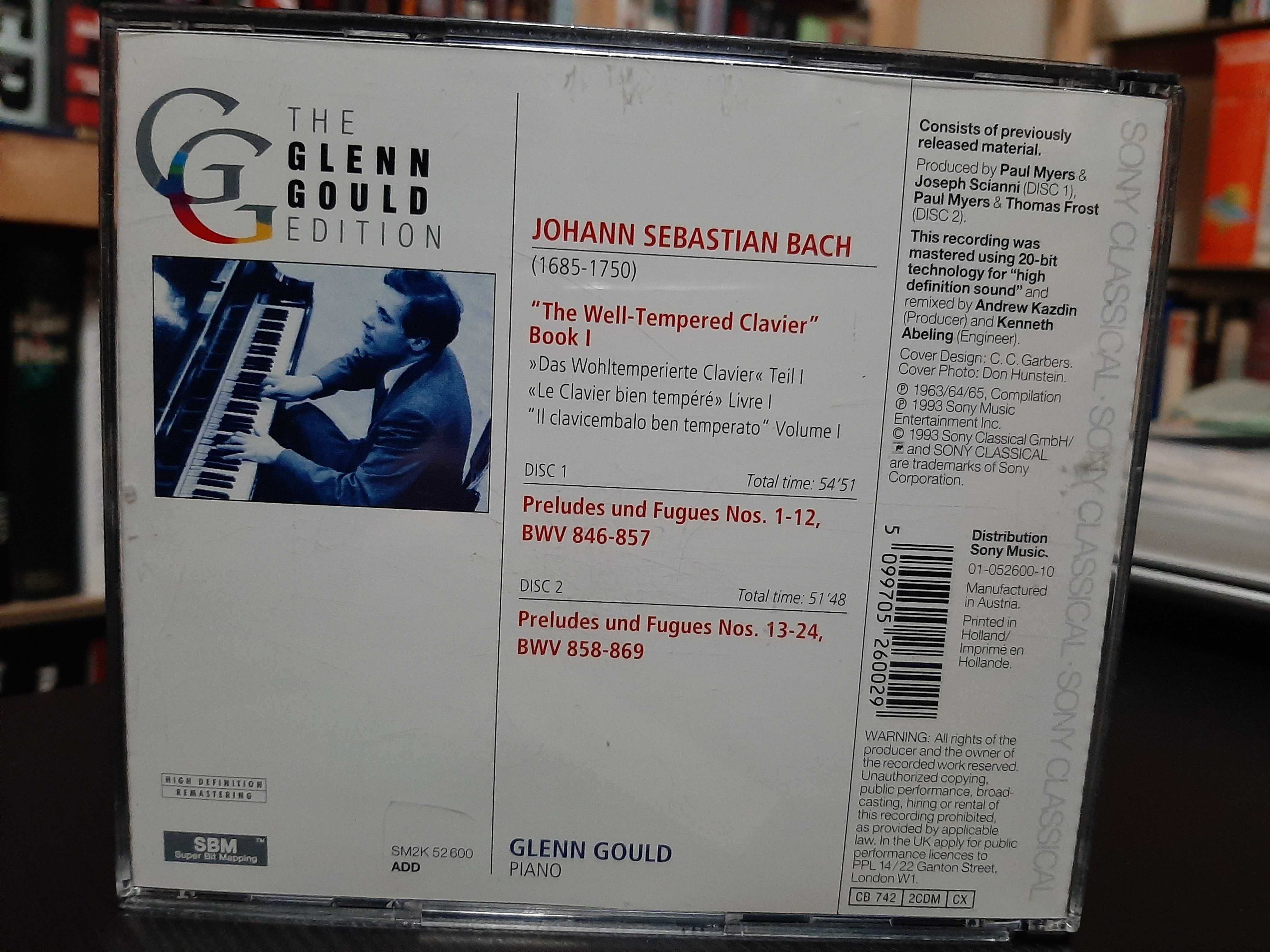 Bach – The Well-Tempered Clavier I – Glenn Gould – 2cds