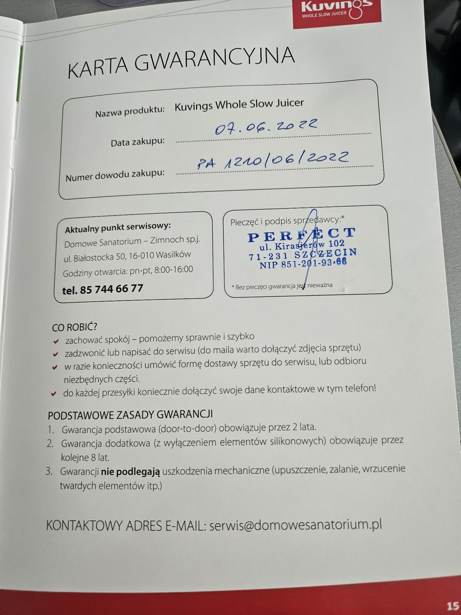 Wyciskarka wolnoobrotowa Kuvings EVO820 Plus