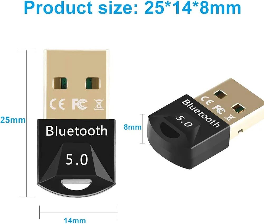 Adapter Bluetooth 5.0 do komputera, odbiornik Bluetooth  bezprzewodowy