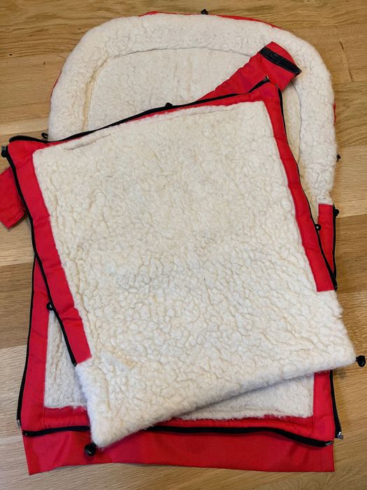 Śpiworek Zaffiro z wełną do wózka