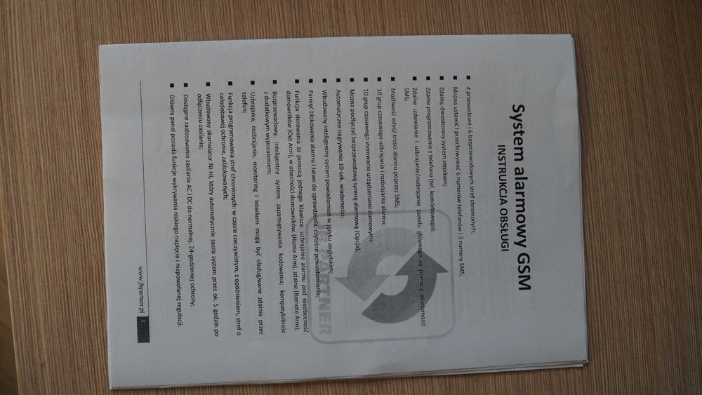 Centralka alarmowa GSM do domu, garażu na działkę